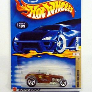 Hot Wheels Deuce Roadster #109 Hot Rod Magazine 3 of 4 Brown Die-Cast Car 2002